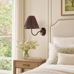 Fenwick Vintage Pleated Pattern Fabric Shade Wall Sconce