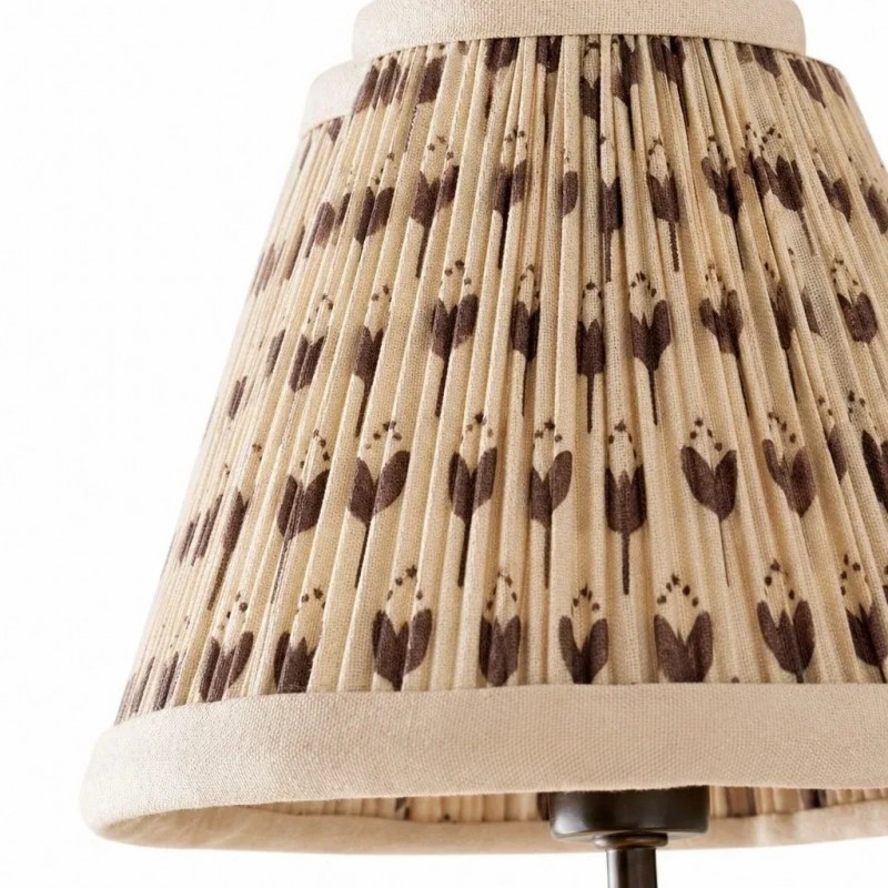 Fenwick Vintage Pleated Pattern Fabric Shade Wall Sconce