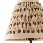 Fenwick Vintage Pleated Pattern Fabric Shade Wall Sconce