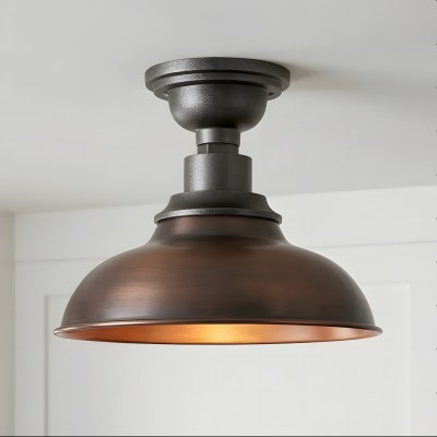 Creed Classic Industrial Metal Dome Ceiling Light