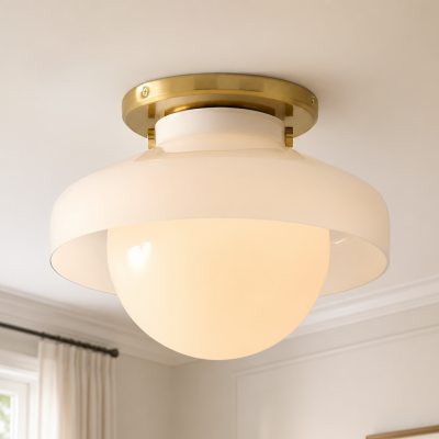 Drilon Modern Simple Bowl Shape Ceiling Light