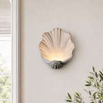 Bellamy Elegant Nautral Shell Resin Wall Light