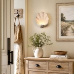 Bellamy Elegant Nautral Shell Resin Wall Light