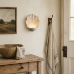 Bellamy Elegant Nautral Shell Resin Wall Light
