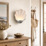 Bellamy Elegant Nautral Shell Resin Wall Light