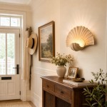 Coralie Vintage Natural Sandstone Shell Wall Lamp