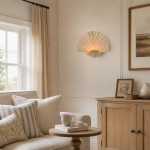 Coralie Vintage Natural Sandstone Shell Wall Lamp