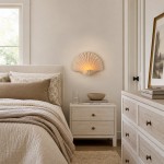 Coralie Vintage Natural Sandstone Shell Wall Lamp