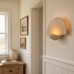 Coralie Vintage Natural Sandstone Shell Wall Lamp