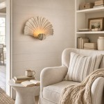 Coralie Vintage Natural Sandstone Shell Wall Lamp