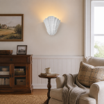Layton French Coastal Shell Wall Sconce