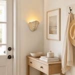 Layton French Coastal Shell Wall Sconce