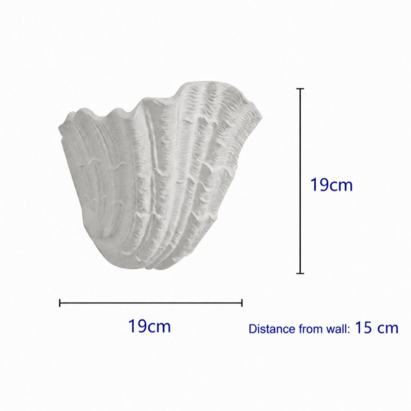 Layton French Coastal Shell Wall Sconce