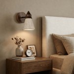 Jericho Wabi-Sabi Travertine Wood Tapered Wall Light