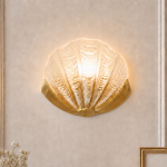Coralie Vintage Natural Sandstone Shell Wall Lamp