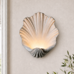 Coralie Vintage Natural Sandstone Shell Wall Lamp