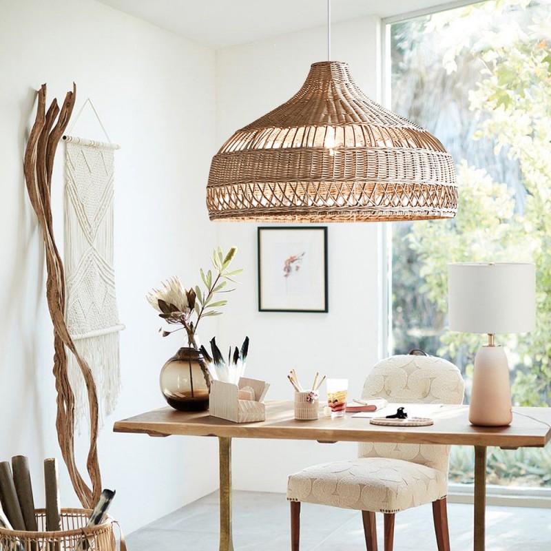 Wisteria Handmade Woven Rattan Pendant Light