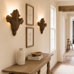 Brinley French Mid-century Resin Scallop Wall Sconce