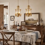 Bailee Vintage Leaf & Bird 3-Light Cage Pendant Light
