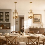 Bailee Vintage Leaf & Bird 3-Light Cage Pendant Light