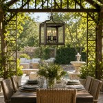 Leroy Vintage Metal 4-Light Lantern Pendant Light