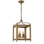Leroy Vintage Metal 4-Light Lantern Pendant Light