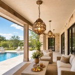Magnus Farmhouse Outdoor Patio Porch Round Pendant Light