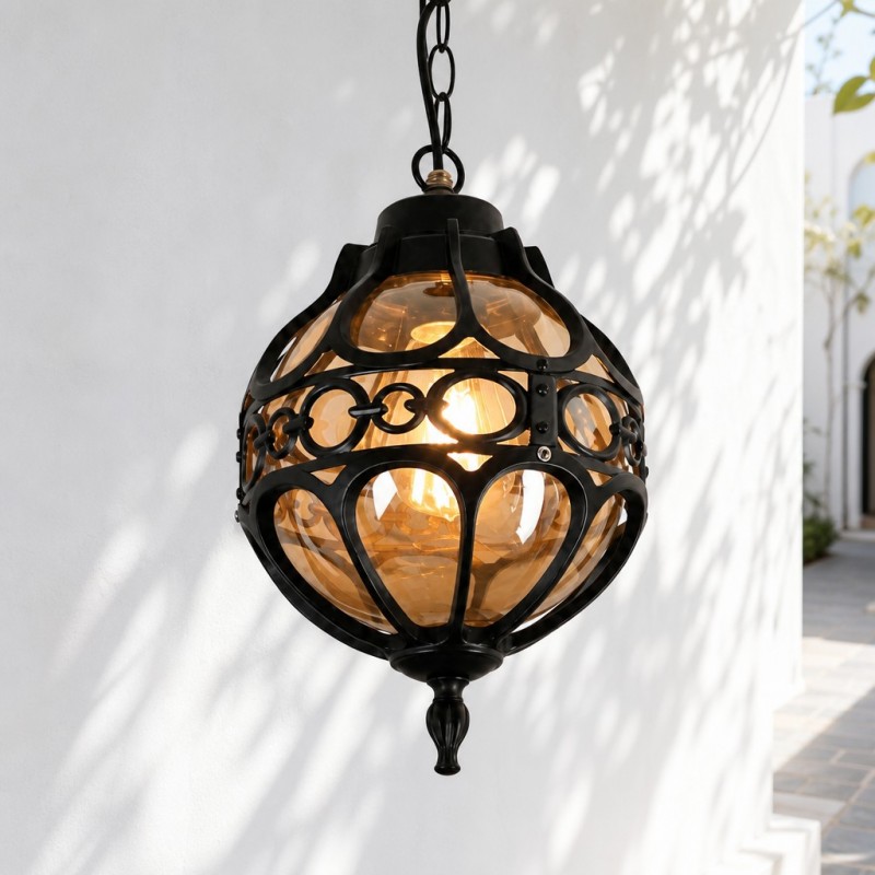 Magnus Farmhouse Outdoor Patio Porch Round Pendant Light