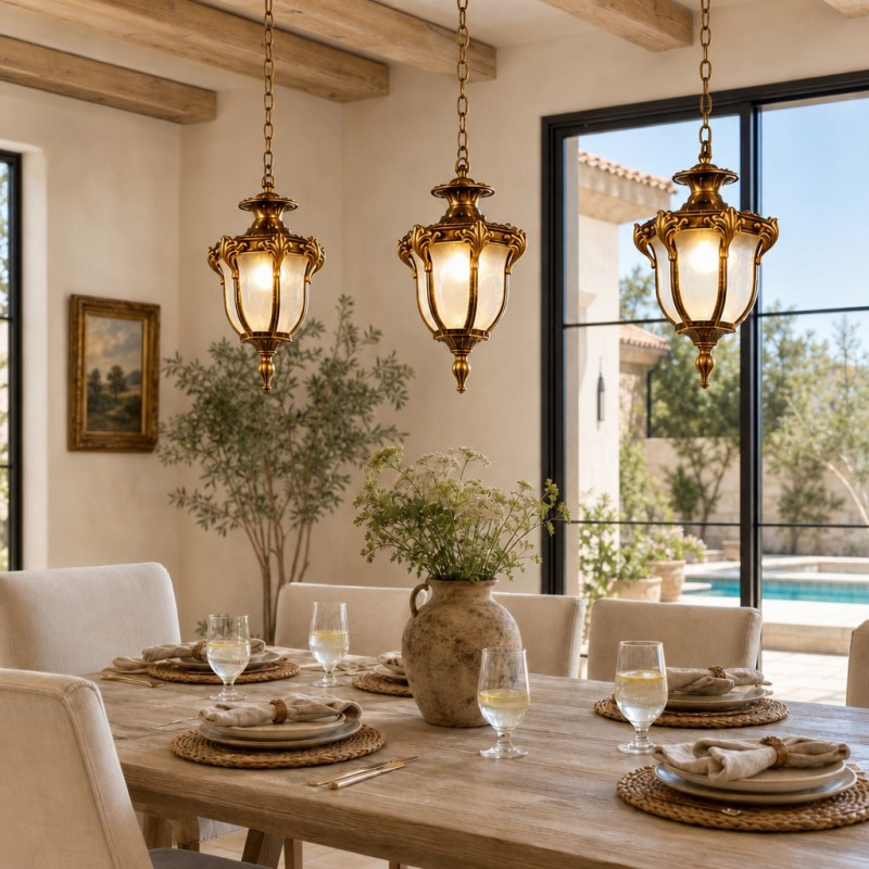 Malcolm Farmhouse Outdoor Porch Lantern Pendant Light