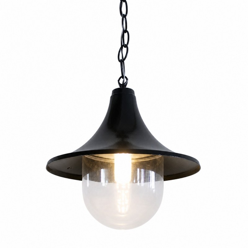 Marshall Farmhouse Outdoor Patio Porch Black Pendant Light