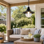 Marshall Farmhouse Outdoor Patio Porch Black Pendant Light