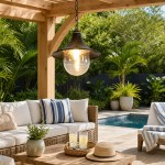 Marshall Farmhouse Outdoor Patio Porch Black Pendant Light