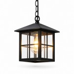 Miles Farmhouse Outdoor Patio Porch Black Pendant Light