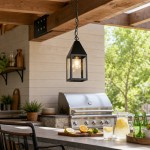 Merrick Farmhouse Outdoor Patio Porch Small Pendant Light