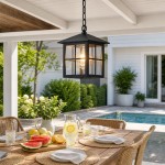Miles Farmhouse Outdoor Patio Porch Black Pendant Light