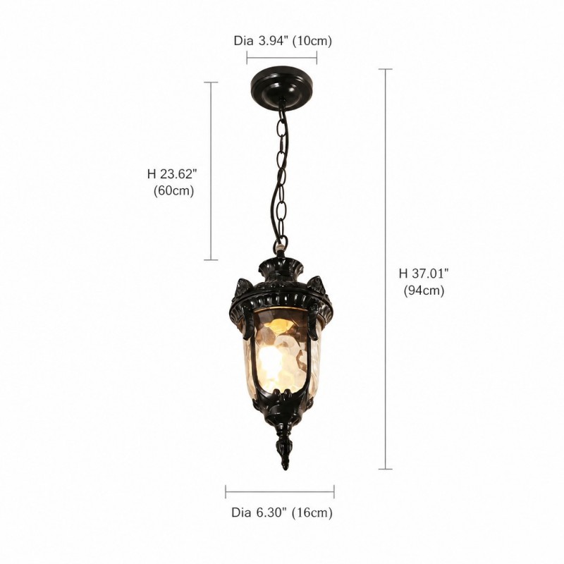 Maxwell Farmhouse Outdoor Patio Porch Small Pendant Light