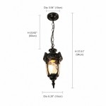 Maxwell Farmhouse Outdoor Patio Porch Small Pendant Light