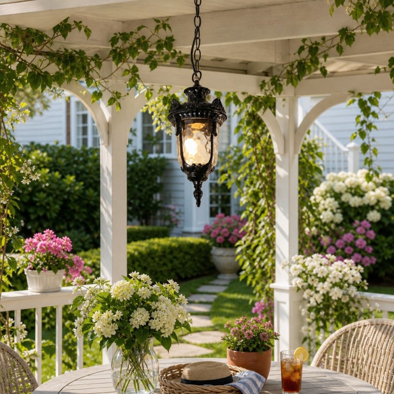 Maxwell Farmhouse Outdoor Patio Porch Small Pendant Light
