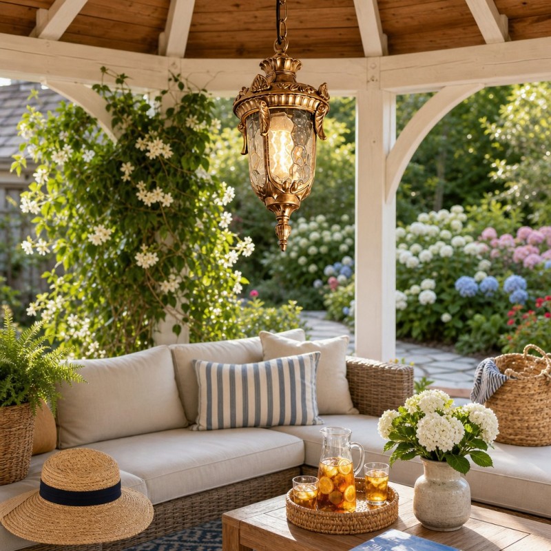 Maxwell Farmhouse Outdoor Patio Porch Small Pendant Light