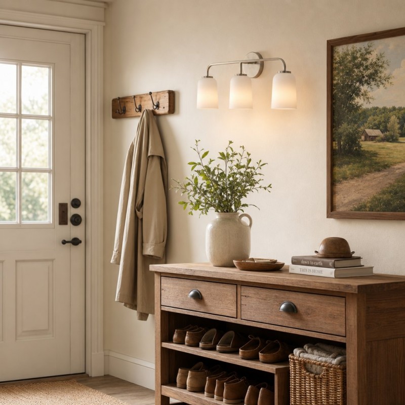 Bransen Modern Milk Glass 2/3-Light Vanity Wall Sconce