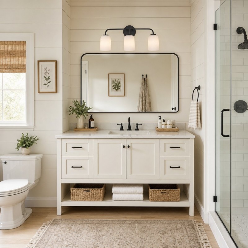 Bransen Modern Milk Glass 2/3-Light Vanity Wall Sconce