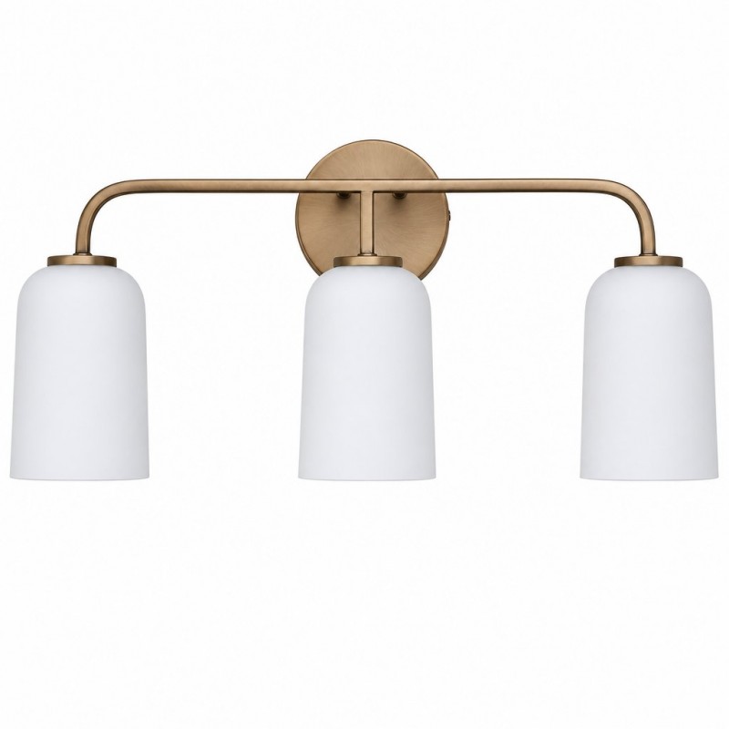 Bransen Modern Milk Glass 2/3-Light Vanity Wall Sconce