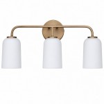 Bransen Modern Milk Glass 2/3-Light Vanity Wall Sconce