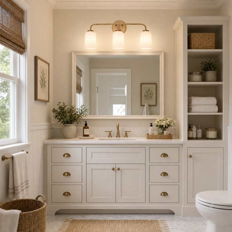 Bransen Modern Milk Glass 2/3-Light Vanity Wall Sconce