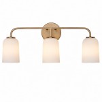 Bransen Modern Milk Glass 2/3-Light Vanity Wall Sconce