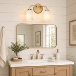 Bransen Modern Milk Glass 2/3-Light Vanity Wall Sconce