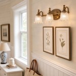 Cormac French Vintage Ribbed Glass Flower Wall Sconce