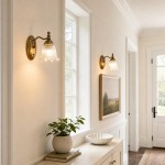 Cormac French Vintage Ribbed Glass Flower Wall Sconce