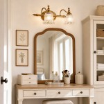 Cormac French Vintage Ribbed Glass Flower Wall Sconce