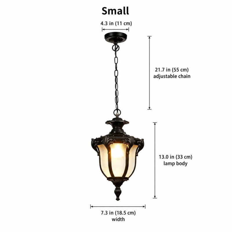 Malcolm Farmhouse Outdoor Porch Lantern Pendant Light